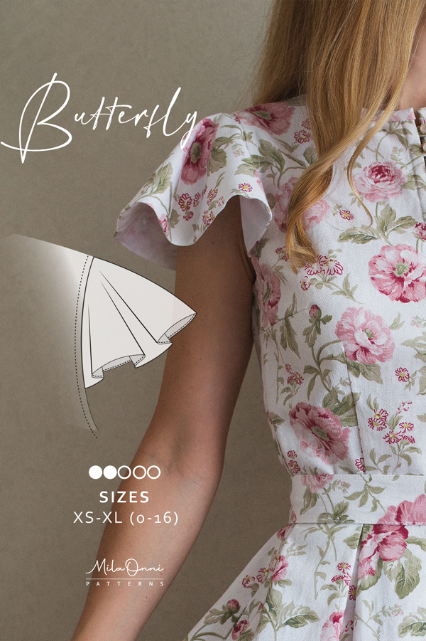 Butterfly Flutter Sleeve / PDF Sewing Pattern