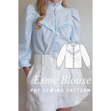 Esme Ruffled Blouse / PDF Sewing Pattern